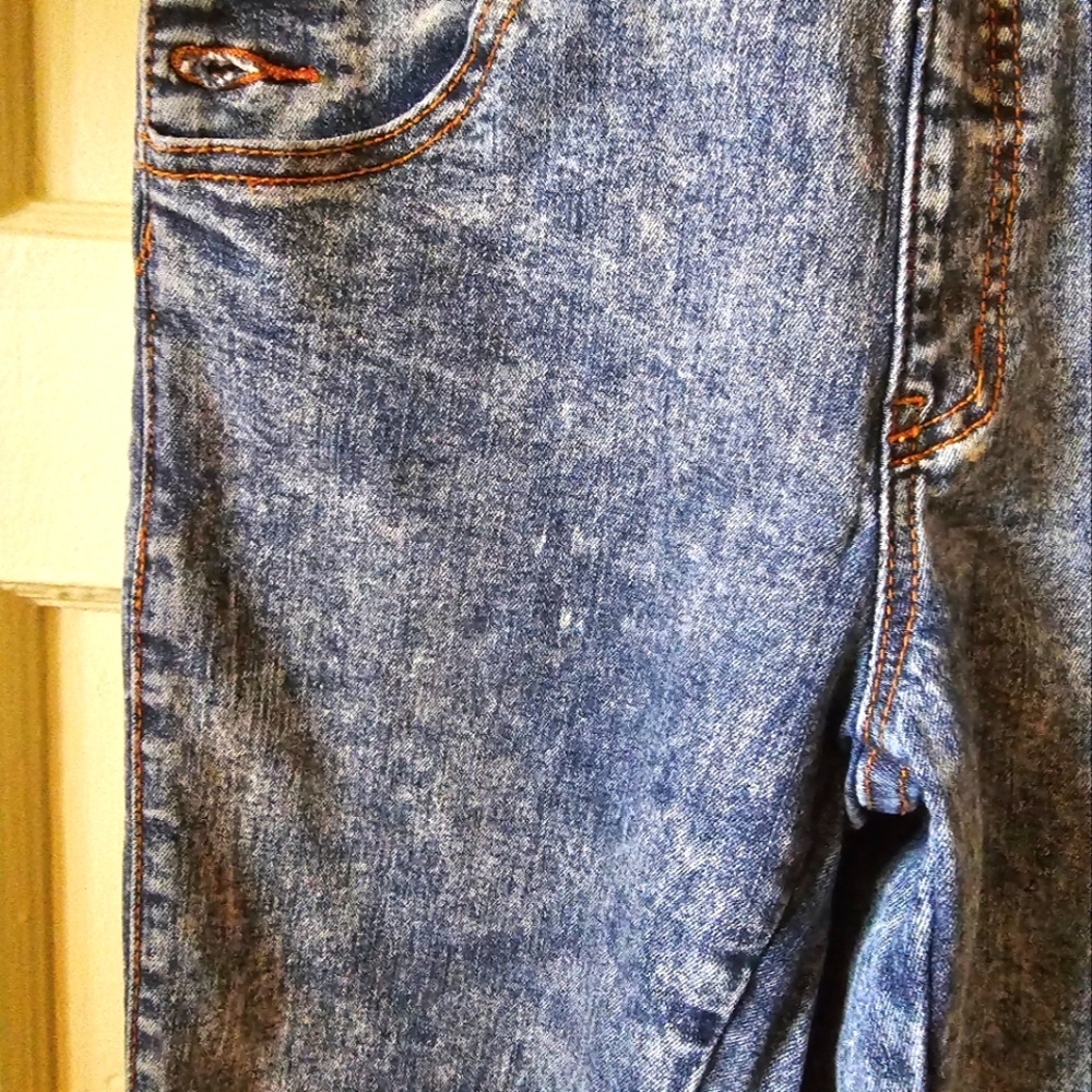 Parasuco acid wash overalls skinny fit blue vintage Y2K 90s - Picture 11 of 11